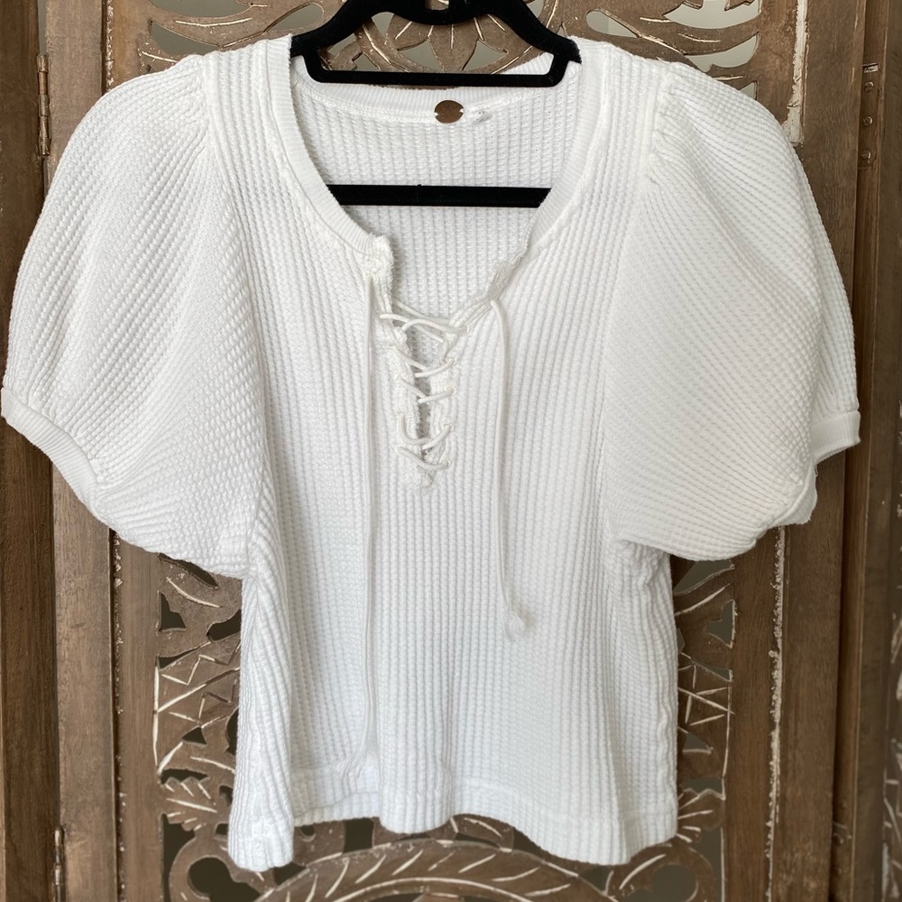 Free People Puff Sleeve Top